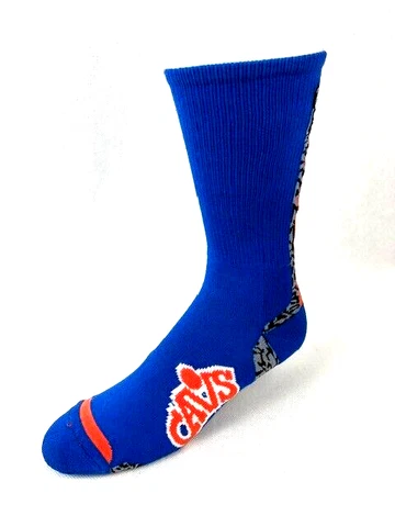 Cleveland Cavaliers Throwback Crew Socks Blue - Set of 2 Cover