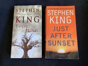 2 PBs by Stephen King: Finders Keepers & Just After Sunset - Excellent! - Foto 1 di 7