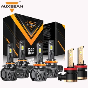 AUXBEAM Canbus LED Headlight High Low Fog Lights 6500K for Ford Ranger 2019-2024 - Picture 1 of 17
