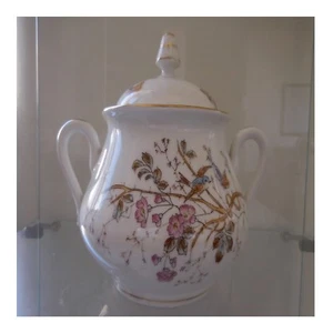 PERIARD porcelaine Paris pot sucrier fait main art nouveau déco PN France N34 - Imagen 1 de 12