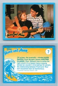 Off Screen Alex Papps & Justine Clarke #7 Home & Away 1987 Topps Trading Card - Picture 1 of 1