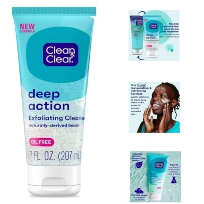 Cuentas exfoliantes faciales de acción profunda limpias y claras lavado facial refrescante 7 oz Foto 1 de 4