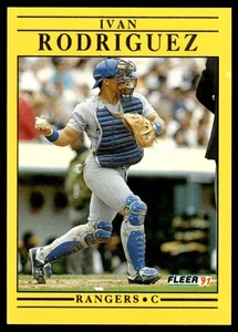 1991 Fleer Update Ivan Rodriguez Rookie Texas Rangers #U-62 - Picture 1 of 2