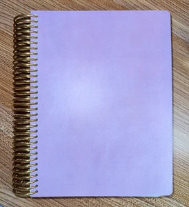 NEW Plum Paper A5 Month Hourly Daily Planner 2025 - 2026 Aug-Jan Gold Coil Pink - Picture 1 of 9