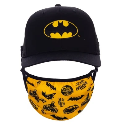 Combo de chapéu máscara facial símbolo Batman DC Comics multicolorido - Imagem 1 de 4