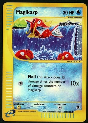 Pokemon Card Magikarp 118/165 Reverse Holo Foil Expedition LP - Image 1 of 2