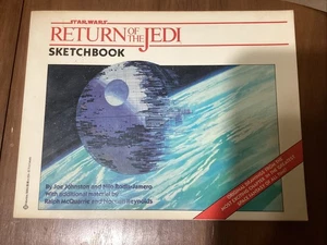 Star Wars Return of the Jedi Sketchbook Paperback Ralph McQuarrie 1983 1st Ed. - Picture 1 of 6
