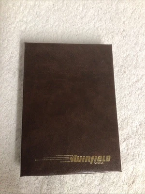 Winfield Cartera de Cuero Genuino Steer Hide Canadá Negra NUEVA Foto 1 de 4