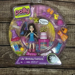 Mattel 2011 Polly Pocket ~ Muñeca Lila Moda Cumpleaños ~ Nueva  - Imagen 1 de 4