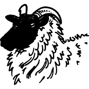 'Sheep' Rubber Stamp - Unmounted Design for Crafting & Scrapbooking (RS022555) - Picture 1 of 6