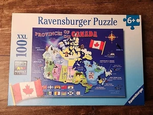 Ravensburger Provinces of Canada 100 pc Puzzle Used. Guaranteed! 105694 - Picture 1 of 3