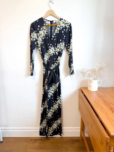 Diane Von Furstenberg Designer Long Sleeve Floral Jumpsuit (Size S) - Picture 1 of 11