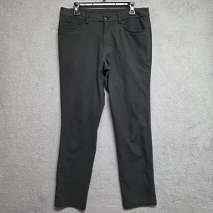 Lululemon Hose Herren 32x32 grau ABC Warpstreme gerades Bein Performance Distress - Bild 1 von 13