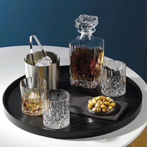 Royal Doulton Crystal Decanter Set with 6 Tumblers - Seasons Collection - Picture 1 of 11