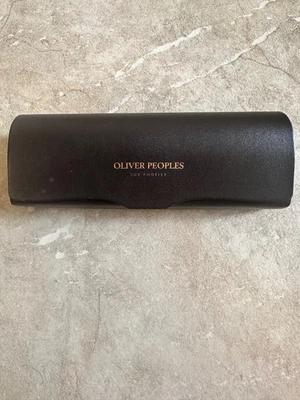 Gafas de sol Oliver Peoples Los Angeles de cuero SOLO ESTUCHE marrón cierre magnético Foto 1 de 4