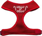 Christmas Holiday Holly N Jolly Candy Cane Soft Mesh Dog Harness  X-Large