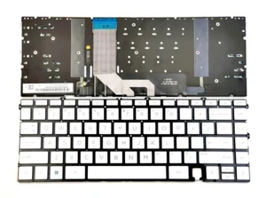 HP Envy 15-EP1013DX 15-EP1035NR 15-EP1061NR 15-EP1065CL Silver Backlit Keyboard - Picture 1 of 3