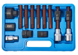 Juego de herramientas alternadores KRAFTPLUS adaptador de brocas rueda libre llave de vaso 13 piezas - Imagen 1 de 1