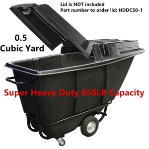 0,5 Kubikmeter Super Schwerlast Muldenkipper, 850 Pfund Kapazität Kippwagen Allzweck Müll - Bild 1 von 2
