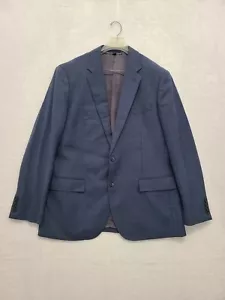 Blazer blu sbrinato da uomo J.Crew Ludlow Tellegno 1900 lana 3D aderente taglia 44R - Foto 1 di 15