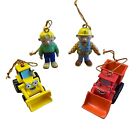 LOT OF 4 - Bob the Builder Adler Christmas Small Mini Ornaments Wendy Scoop