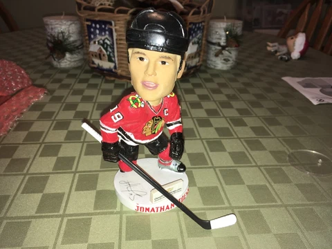 Jonathan Toews Chicago Blackhawks Chevy Drives Chicago Bobblehead Doll SGA Cover