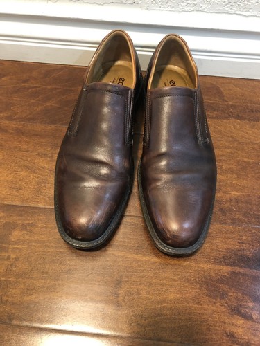 Scarpe uomo Ecco mocassini marroni slip on taglia 45 Eu 11 5 US