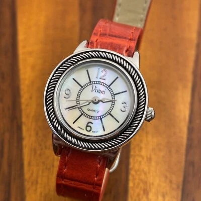 Vintage Vivani Women’s Watch Southwestern Silver Tone New Battery - Image 1 of 4