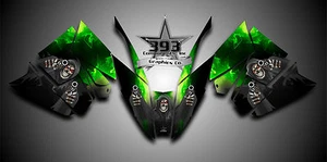 Arctic Cat ProClimb ProCross Graphics Kit Wrap Decal Reaper Green 2012 - 2017 - Imagen 1 de 1
