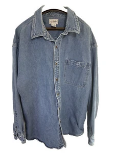 Camisa Arizona Jean Company Talla Extra Grande XL Azul Bolsillos Mujer’s - Imagen 1 de 3