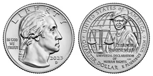 2023-D Eleanor Roosevelt Quarter. Rollo UNK BU de como nuevo. KM# 782 - Imagen 1 de 1