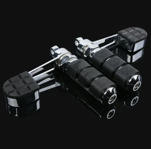 Alfombrillas cromadas antivibra Harley Nightster Softail DYNA FXDF FAT BOB FXDC FXDX - Imagen 1 de 3