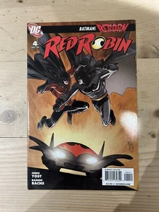Red Robin #4 Rare Low Print 2009 DC Comics Bagged Back Issue Great Cover - Imagen 1 de 2