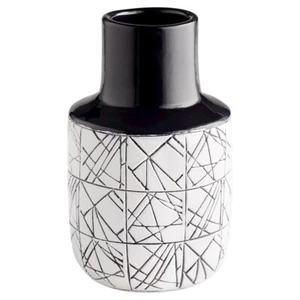Cyan Design Medium Dark Zenith Vase, Blue/White - 11125 - Picture 1 of 1