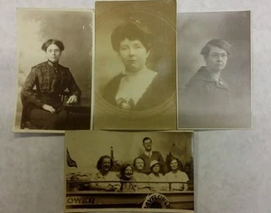 Lotto di 4 CARTOLINE FOTOGRAFICHE REALI - Foto di famiglia, foto singole - Foto 1 di 1