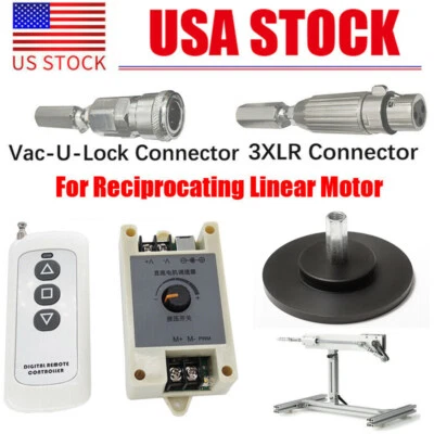 For Reciprocating Linear Motor Accessories 3XLR Vac-U-Lock Remote Control DIY - Image 1 of 4