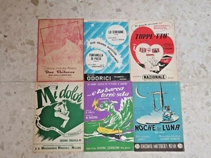 Spartiti musicali Vintage Edizioni Diapason Odorici Nazionale Southern Lotto 6 - Imagen 1 de 2