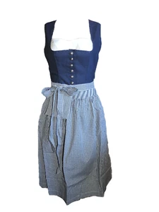 Dirndl Lorena Kurz Dunkelblau Gr. 34 36 38 - Picture 1 of 1