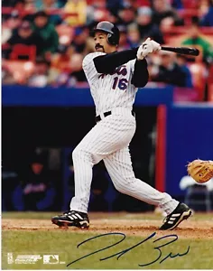 DEREK BELL NEW YORK METS ACTION SIGNED 8x10 - Picture 1 of 1