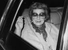 Lucille Ball travelling the back of a car after the recording of A- Old Photo