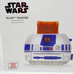 Uncanny Brands Star Wars R2-D2 Two-Slice Deluxe Toaster Active Sounds And Lights - Picture 1 of 7