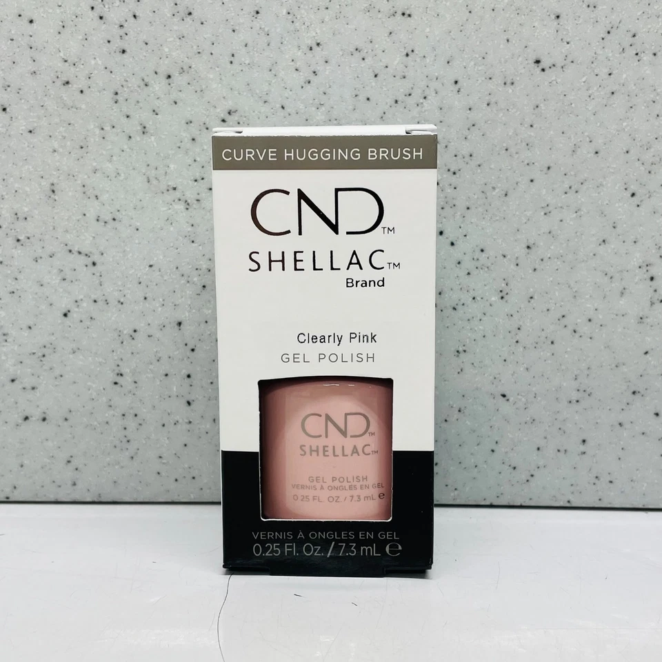 CND Shellac UV LED Gel Nail Polish - Clearly Pink - 0.25 oz - #40523 - Image 1 of 1