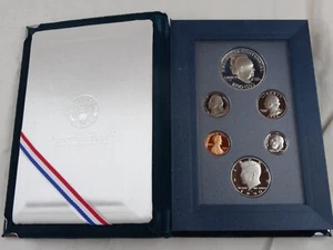 1990-S US Mint Prestige Proof Set Eisenhower Silver Dollar 6 Coins NO Box/COA - Picture 1 of 3