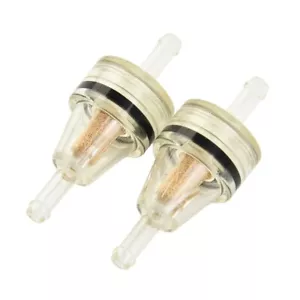 Small Plastic Inline Fuel Filter for Motorcycle Gas Petrol Fuel (6mm 2pcs) - Picture 1 of 11