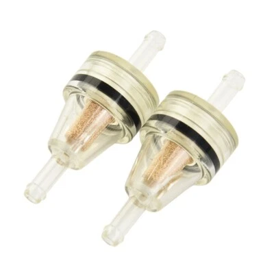 Small Plastic Inline Fuel Filter for Motorcycle Gas Petrol Fuel (6mm 2pcs) - Image 1 of 4