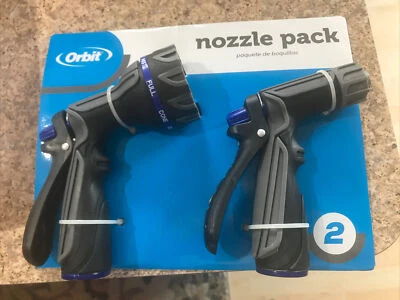 *NEW* Orbit 58958 2-Pack High Flow Watering Nozzles With 7 Adjustable Patterns  - Image 1 of 3