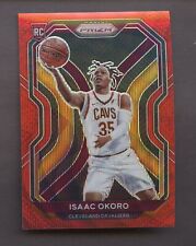 2020-21 Panini Red Wave Prizm #298 Isaac Okoro Cleveland Cavaliers RC Rookie
