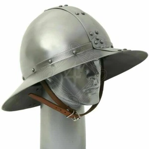 Crusader Helmet 18 Guage Steel Medieval Great Battle Top Helmet Knight - Picture 1 of 6