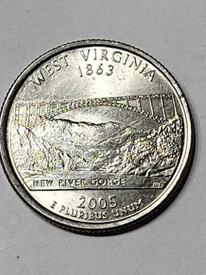2005 D West Virginia State Quarter - Image 1 of 4