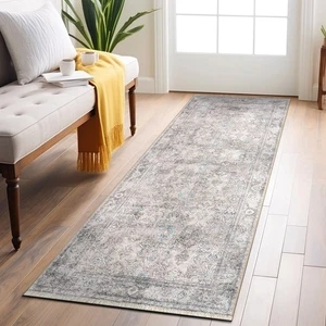 Rugshop Area Rug Distressed Vintage Machine Washable Rugs Hallway Runner Rug 2x7 - Picture 1 of 10